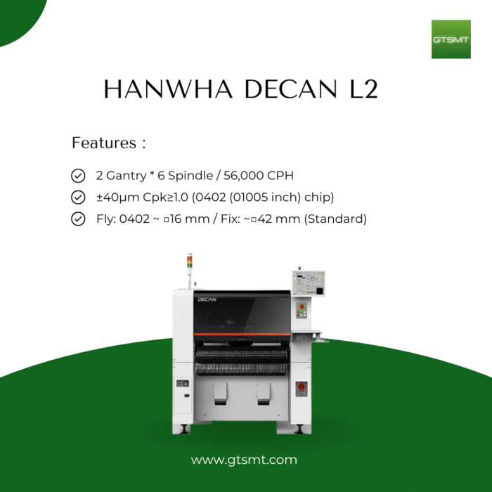 hanwha decan L2 pick and place machine