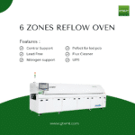 6 zones Reflow Oven